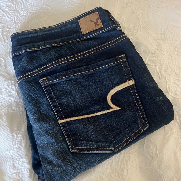 NWT American Eagle Artist Crop Denim Jeans — Size 14 - Picture 5 of 5